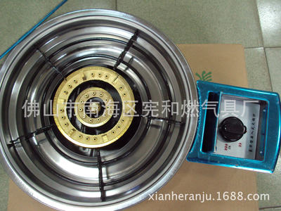 【仿金145豪华型火锅炉 韩式嵌入式商用猛火炉燃气灶】价格,厂家,图片,燃气灶、集成灶,佛山市南海区宪和燃气具厂-