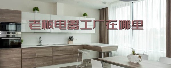 老板电器工厂在哪里,有人去过吗?